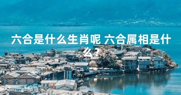 六合是什么生肖呢 六合属相是什么？